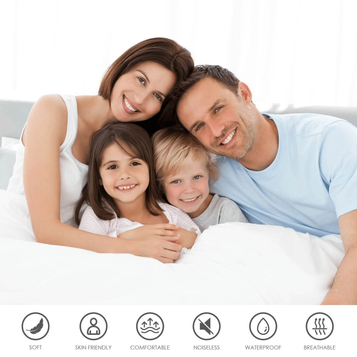 Premium Mattress Zippered Encasement Waterproof Cover - Image 3